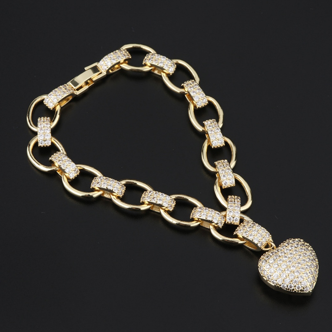 Ensemble argenté (bracelet et collier)