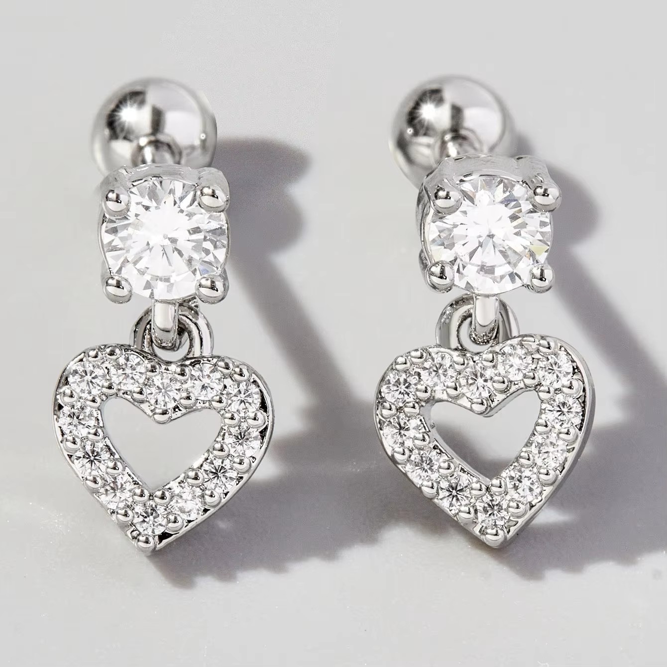 Heart Pendant Earrings