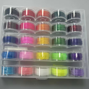Cuentas de hilo elástico DIY duraderas, alambre colorido para componentes de pulsera personalizables, hallazgos para hacer joyas - Product Image 1
