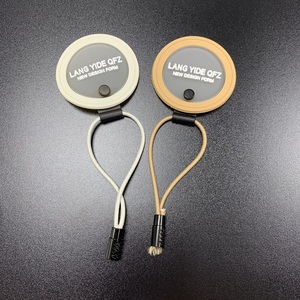 LYD <strong>Custom</strong> Embossed Logo Hang <strong>Tag</strong> Cord Loop Lock Black Seal <strong>Tag</strong> with <strong>String</strong> Chenille Iron-On Patches for Garments - Product Image 5
