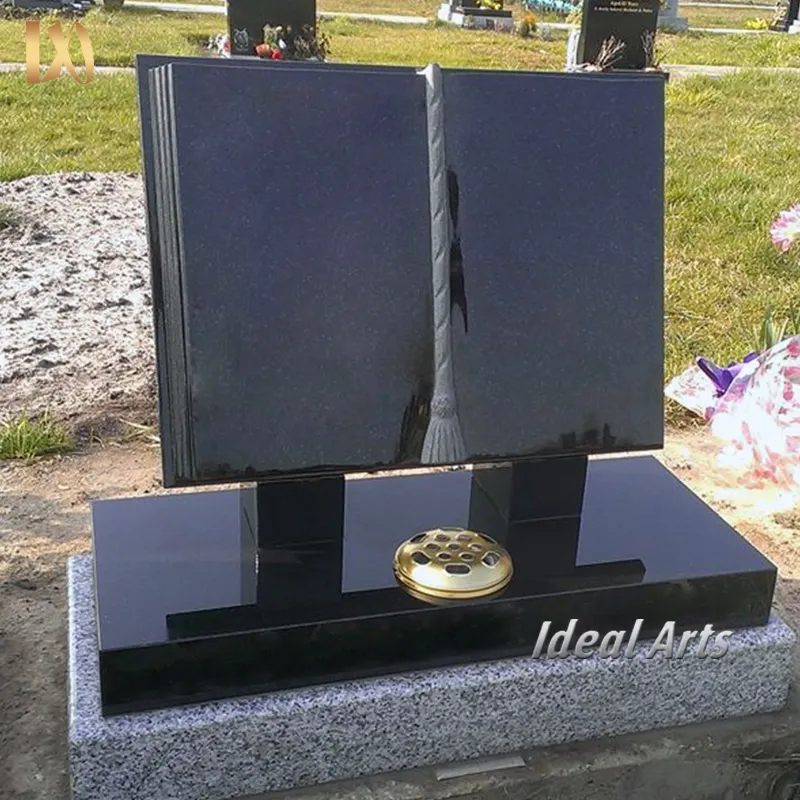 Pierres tombales en granit noir de haute qualité pour tombes pierre tombale et monument cimetière grossistes tombes en granit à vendre