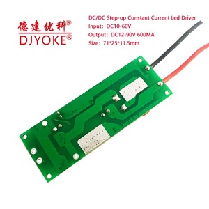 DJYOKE DC/DC Boost-up Constant Current <strong>LED</strong> <strong>Driver</strong> <strong>Input</strong> 3.7V-60V to Boost-up DC12-90V 600mA for Solar <strong>Driver</strong> - Product Image 3