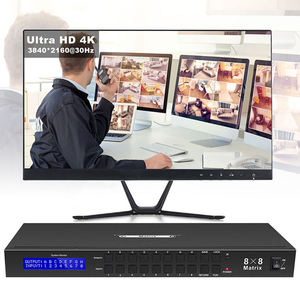 TESmart-Matriz HDMI 8x8, compatible con 4K, 30HZ, HDMI 1,4, HDCP 1,4, Monitor de seguridad inteligente para EDID, 8 en 8 salidas, conmutador de vídeo Matriz - Product Image 3
