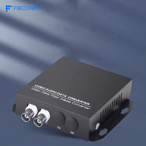 Fibra única de modo único con 1 puerto de datos inversos RS485 FC Transceptor óptico de video de 20KM - Product Image 5