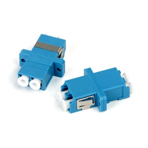 UPCデュアルコアデュアルクワッドLC PC APC SM MM OM1 OM2 OM3二重光ファイバーアダプターFTTHネットワーク用通信 - Product Image 3