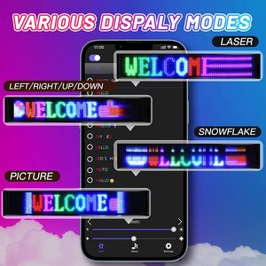 Einzigartige programmier bare LED-Anzeige Matrix Panel RGB Flexible LED-Auto-Schild Installation für Licht anzeige - Product Image 5