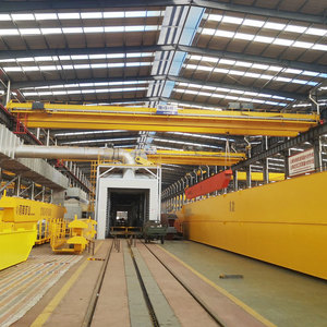 Heavy duty low price 20 ton <strong>loading</strong> capacity with 20 m lifting height <strong>double</strong> beams overhead crane