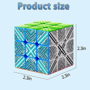 Di alta qualità Custom3x3x3 cubo magico vendita colorato in plastica ABS decompressione Puzzle Fidget cubi magici giocattolo per bambini - Product Image 2