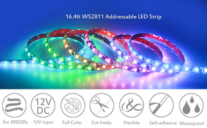 Ws2815 DC12V <strong>IC</strong> in <strong>LEDs</strong> Signal Break Continue Addressable Individual Magic Digital Pixel <strong>RGB</strong> 2815 Ws2815 <strong>Led</strong> Strip Light - Product Image 4