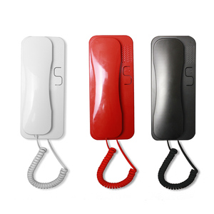 Intercomunicador de audio comercial Barato 2 Sistema de teléfono de intercomunicación con cable Sistema de intercomunicación de teléfono de puerta de audio de apartamento - Product Image 1