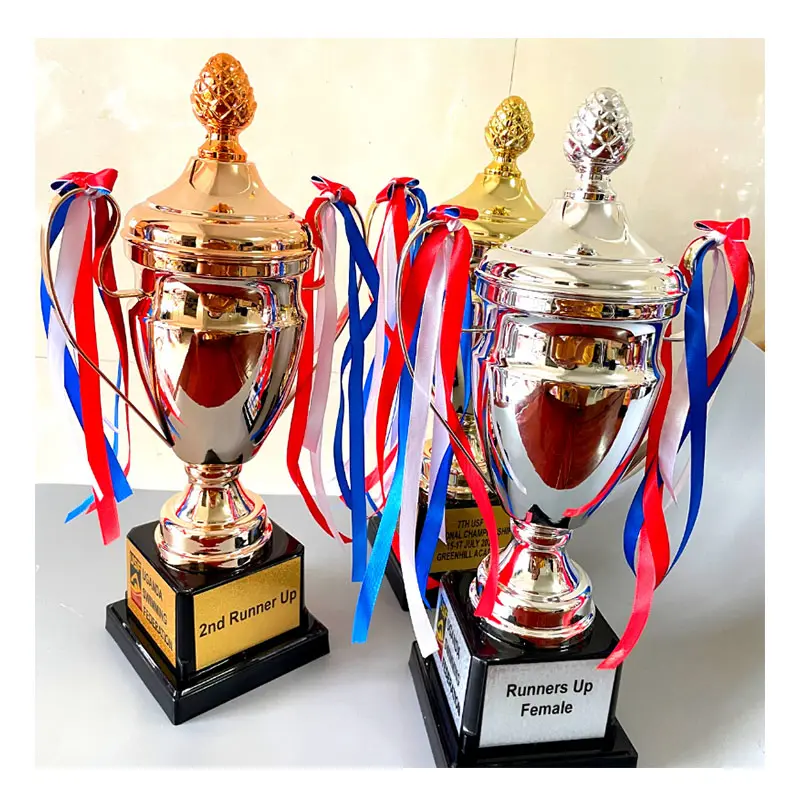 Üretici toptan Medalion özel Metal madalya spor bardaklar futbol futbol madalya ve kupa