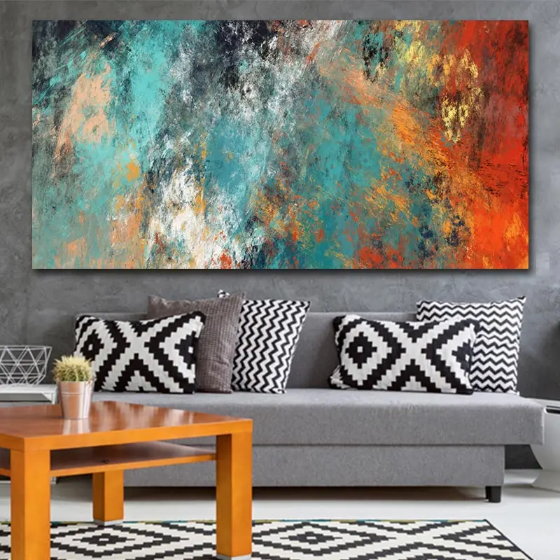 Large Size Wall Pictures Clouds Colorful Home Decor abstract art oil painting