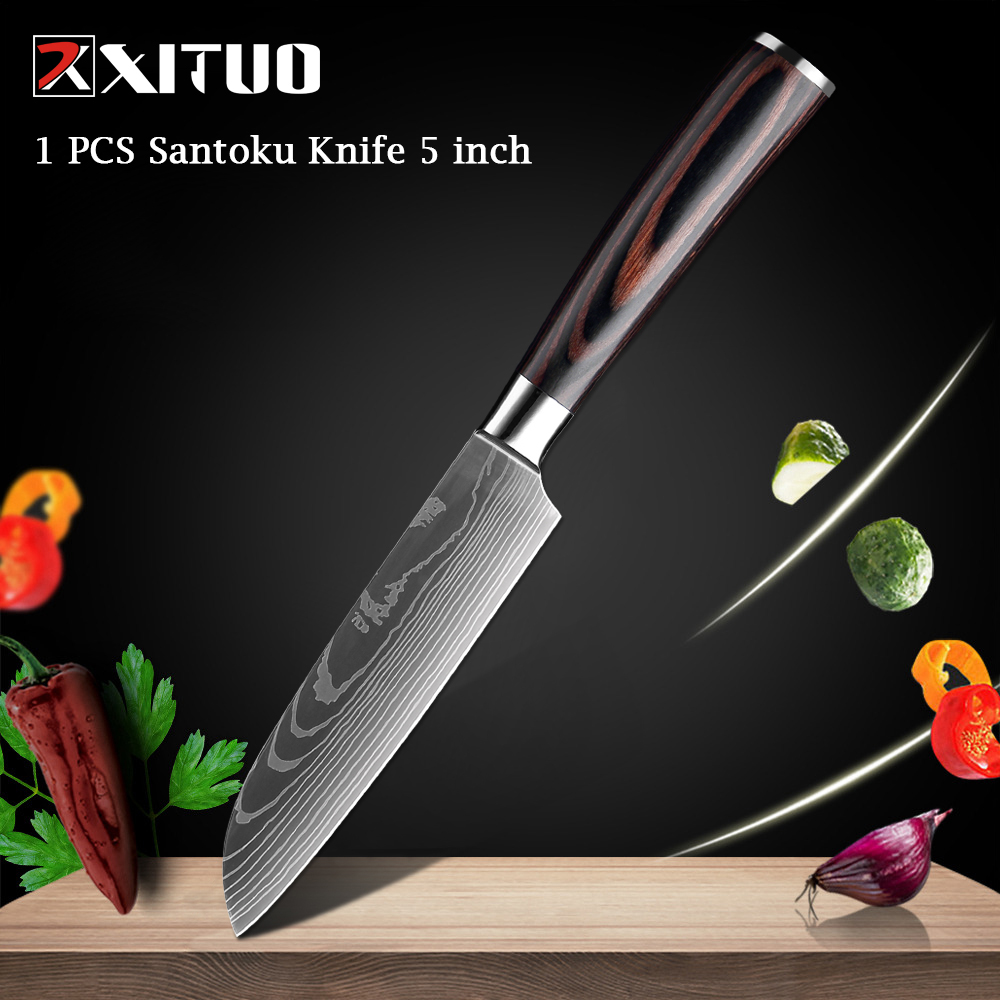 Manche en bois coloré Santoku 5-JD-R5x