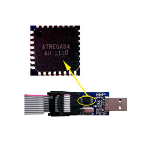 OKY3415 USBASP-Programmierer für 51 AVR Usbisp USBASP-Downloader mit 10-poliger bis 6-poliger Adapter platine für Ender 3 P