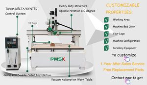 Enrutador Cnc de 4 ejes, máquina de tallado de madera, husillo giratorio oscilante 2030, enrutador Atc Cnc para madera