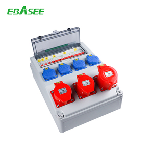 Ebasee EBX-P-01กล่องพลาสติกแบบซ็อกเก็ตอุตสาหกรรม2ช่อง32A 16A ที่มีการจัดอันดับ IP54รองรับปลั๊กไฟฟ้าแบบ UK US EU - Product Image 4