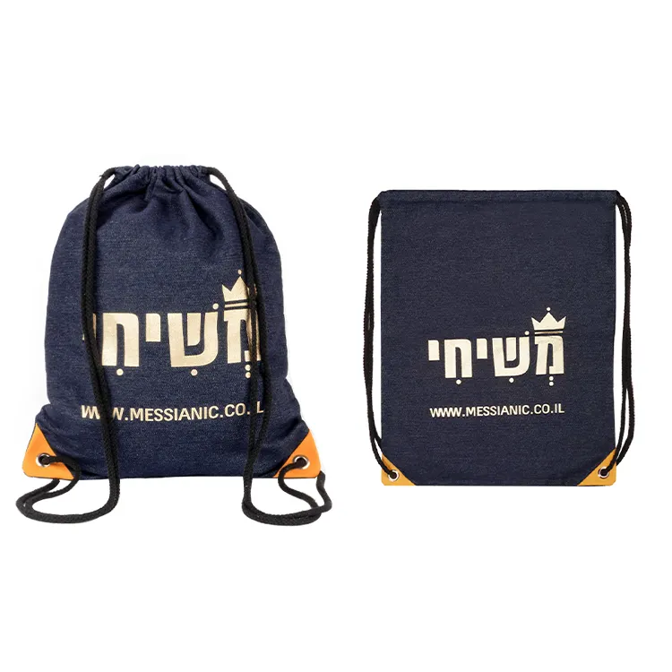 Promosyon sırt çantası İpli özel Logo baskı moda büzmeli sırt çantası