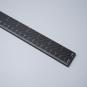 Yüksek son mühendisler mimarlar, sanatçılar, draftsman çizimi için emperyal ölçümlerle karbon fiber cetveli hazırlıyor - Product Image 4