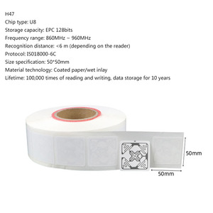 10pcs Long Range RFID <strong>UHF</strong> Tags PET Epoxy Wet <strong>Inlay</strong> Sticker ISO18000-6C for Business Card Payment Hotel Compatible Alien U7 EPC - Product Image 6