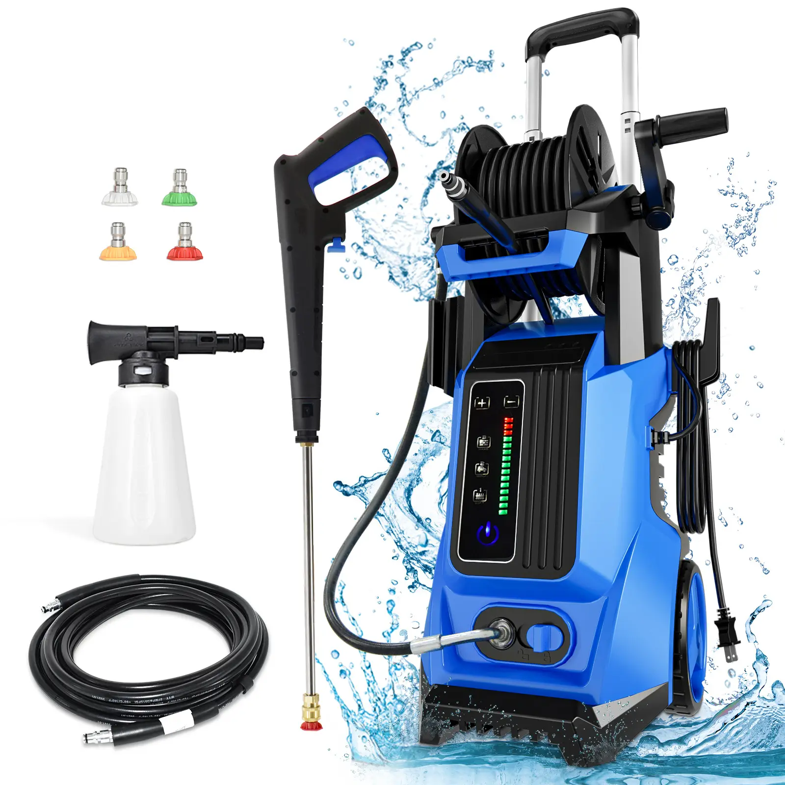 En iyi yüksek basınçlı yıkayıcı temizleyici araba güç püskürtücü su jeti endüstriyel yıkama 2 In 1 Blaster elektrikli akülü taşınabilir