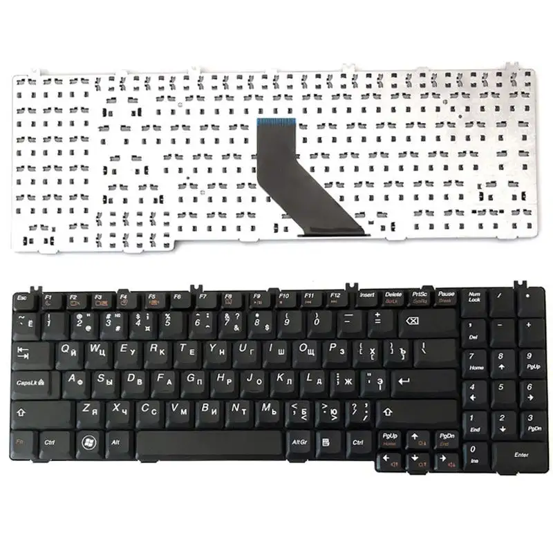 Teclado ruso para portátil Lenovo G550, G555, B550, B560, V560, G550M, G555, G555A, RU, US, UK, SP, BR, teclado negro