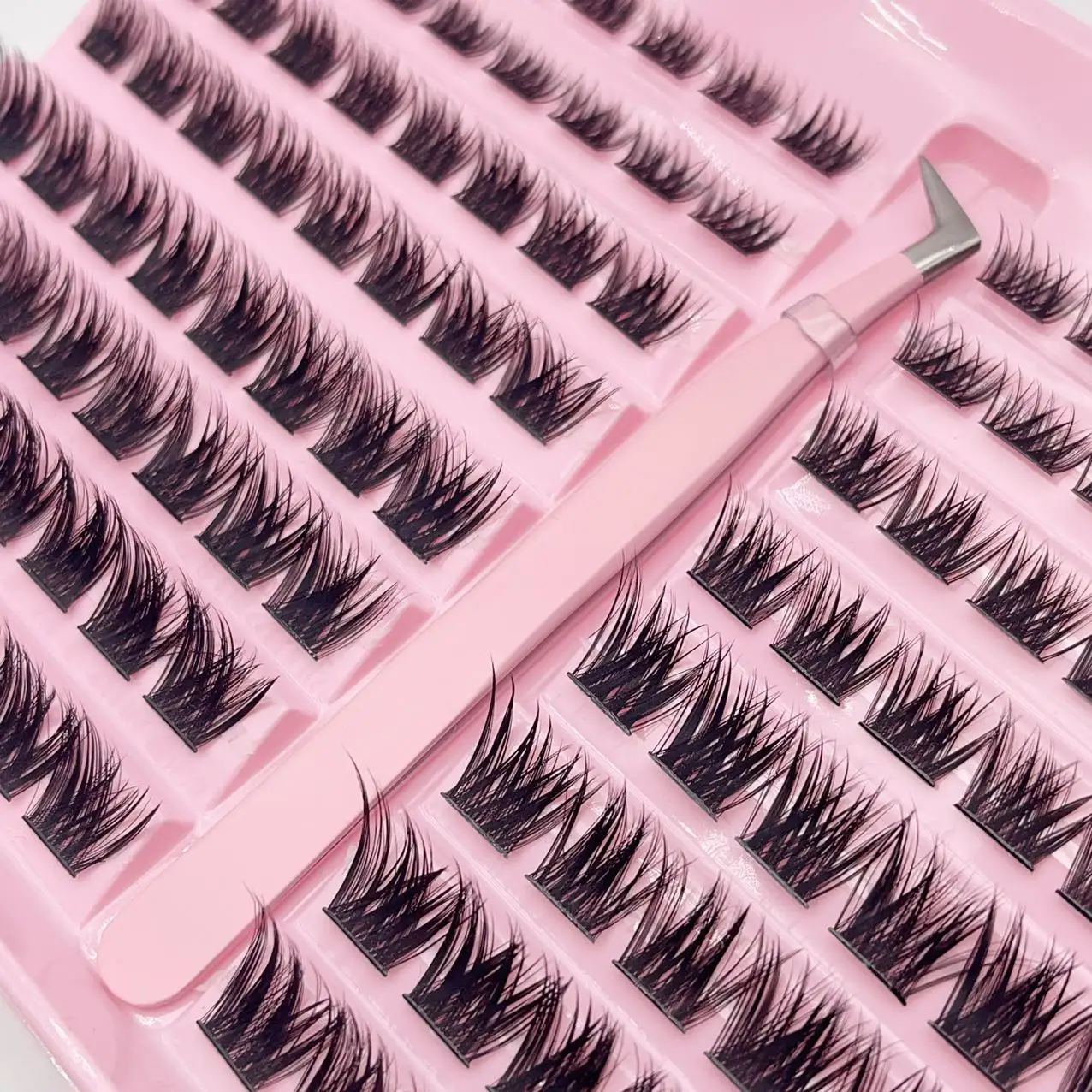 16 satır küme lashes kiti kirpik kutusu ambalaj satıcı ile diy kirpik uzatma kiti