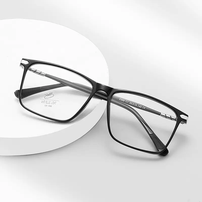 Cina fabbrica uomini occhiali TR cornici quadrate rotonde montature ottiche