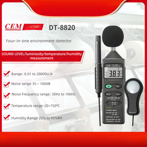 Ses, ışık, nem ve sıcaklık testi için CEM çok fonksiyonlu çevre test cihazı DT - 8820 - Product Image 2