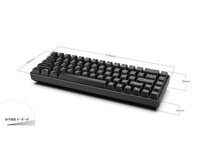 Teclado mecánico para juegos de intercambio en caliente 65%, teclas PBT de iluminación colorida, operación óptica, interfaz tipo C, Compatible con PC y portátil - Product Image 5