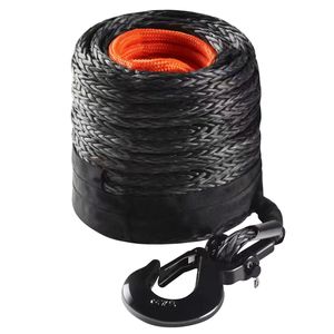 Db bán buôn 3/8 inch x 100 Feet 26,500 lbs tổng hợp tời dây uhmwpe vật liệu bảo vệ tay áo + giả mạo dây tời bền C - Product Image 1