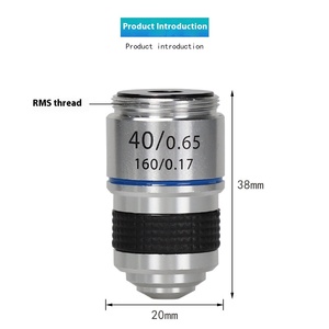 Datyson LED显微镜，带185物镜4X-10X-40X铝合金材料和RMS螺纹组合型号2X0049ABC - Product Image 4