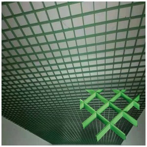 Azulejos de techo de rejilla de aluminio artístico para edificios comerciales, diseño de celda abierta impermeable, techo de Metal comercial con recubrimiento de polvo - Product Image 6