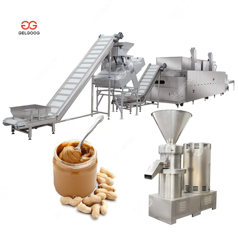 Automatico di Mandorle Cacao Roaster Rosa Pasta Rettifica Arachidi Macchina Per Fare Il Burro Marmellata Grinder Pistacchio Seseme Linea di Produzione