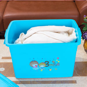 おもちゃ収納ボックス家庭用80lプラスチックボックス収納カスタムカラー大型プーリー付き - Product Image 6