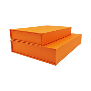 Đóng mở màu cam cao cấp bao bì Quà tặng hộp cứng nhắc an toàn khóa từ tính mạnh mẽ cấu trúc các tông vô trùng - Product Image 3