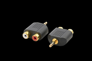 2in1 3.5mm to <strong>2</strong> <strong>RCA</strong> Adapter Dual Female Connector <strong>1</strong> Male to <strong>2</strong> <strong>RCA</strong> Female <strong>Splitter</strong> Plug Audio / Audio Adapter - Product Image 2