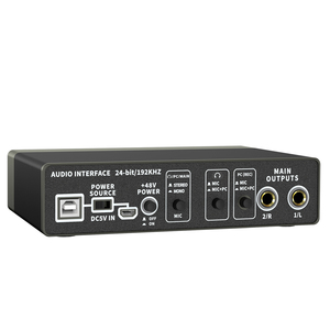 Xtuga Studio Live interfaz de Audio tarjeta de sonido ajustable de entrada de Audio mezclador para la grabación del micrófono