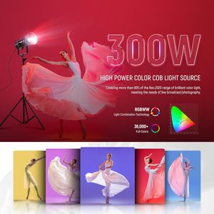 NEEWER CB300C 300W RGB LED-Video licht APP/2.4G-Steuerung, Vollfarb-COB-Dauerlicht beleuchtung für Studio filme dimmbar - Product Image 2