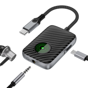 立体声数模转换器Usb C至Aux适配器2合1耳机插孔适配器至c型母头c至3.5毫米插孔适配器 - Product Image 1