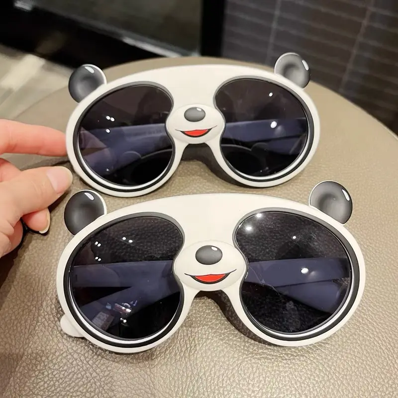 Gafas de sol polarizadas para niños, lentes de sol polarizadas plegables con diseño de Panda y dibujos animados, nuevo estilo, venta al por mayor, 2022