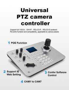 Anywii-controlador de transmisión en vivo, mando de transmisión en vivo, vídeo, transmisión en vivo, ip, poe, teclado, joy stick, red, ptz, cámara