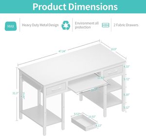High Quality L-Shaped Gaming <strong>Table</strong> <strong>with</strong> Movable Monitor Stand LED Lights and Power Outlets <strong>Computer</strong> Desk for Home Gaming Setup - Product Image 2