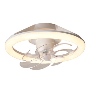 พัดลมเพดาน LED 87W แบบสั่น360สำหรับห้องนั่งเล่น indor พร้อมรีโมทคอนโทรลพัดลมแฟนซีที่มองไม่เห็น - Product Image 6