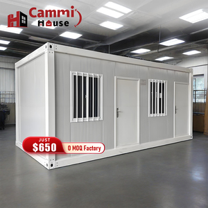 Cammi nhà 20ft ngôi nhà nhỏ có thể tháo rời container nhà phẳng gói container nhà gấp Nhà Trường prefab cho văn phòng xây dựng - Product Image 1