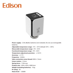 Válvula de termostato Digital inteligente Tuya Zigbee para uso doméstico, radiador inalámbrico, temperatura óptima termostática, piezas de calefacción de suelo - Product Image 4
