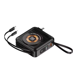 13500mAh Portable Power Station All-in-<strong>One</strong> Wall <strong>Charger</strong> Power Bank Detachable Plug with Built-In Data Cable Wireless <strong>Charger</strong> - Product Image 1