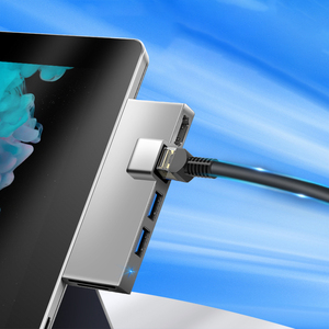 Usb 3.0 mini dp adaptörü hub Microsoft Surface pro için çok fonksiyonlu yüzey dock 4 5 6 1000M ethernet 2 - Product Image 2