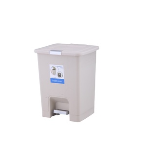 10L Plastic Trash Cans with Cover, Indoor Plastic Waste Bins with Cover