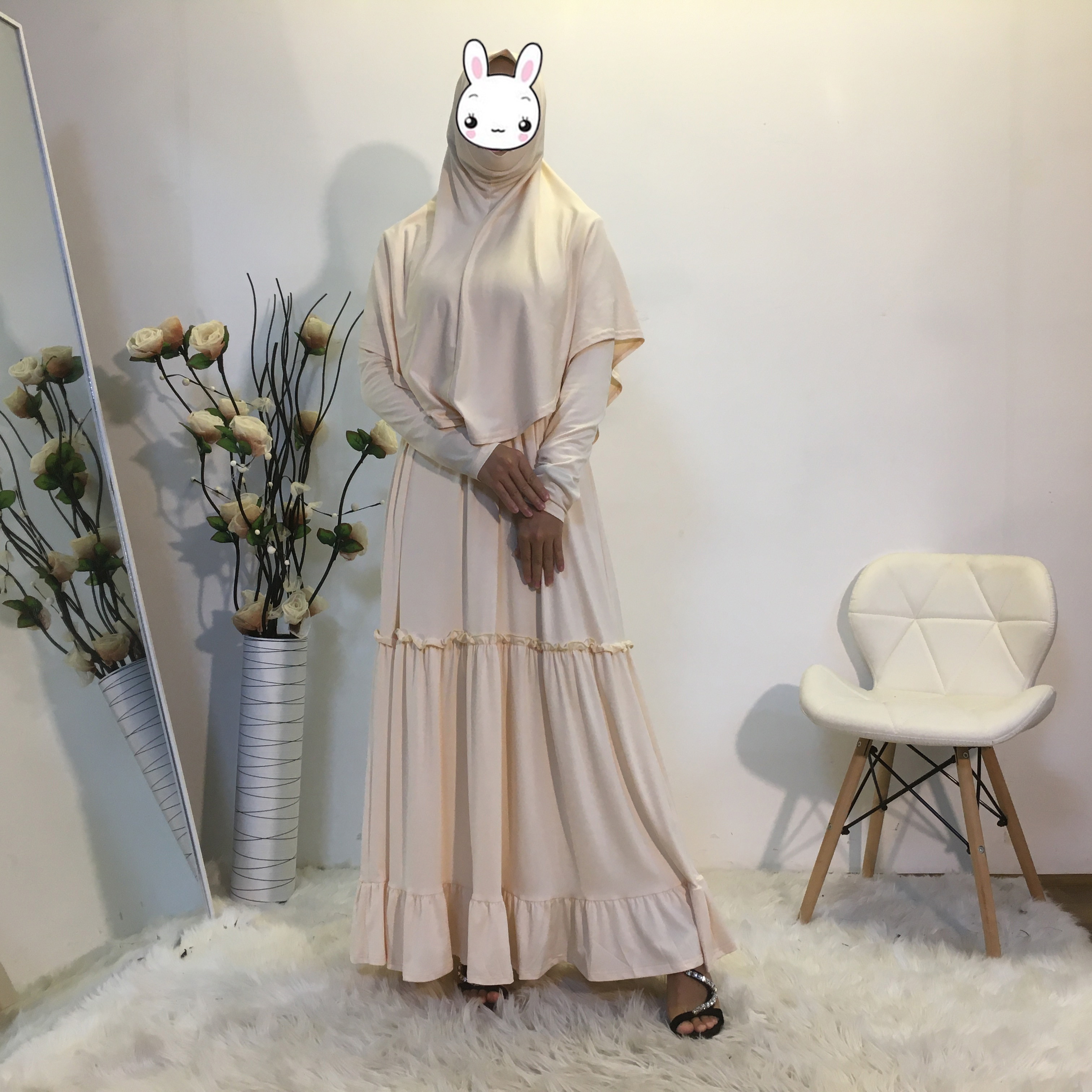 Beige (With hijab hat)