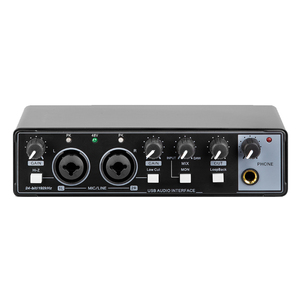 Interfaz de Audio USB para grabación de ordenador, 24 bits, 96kHz, Podcasting, Plug And Play, sin ruido - Product Image 1
